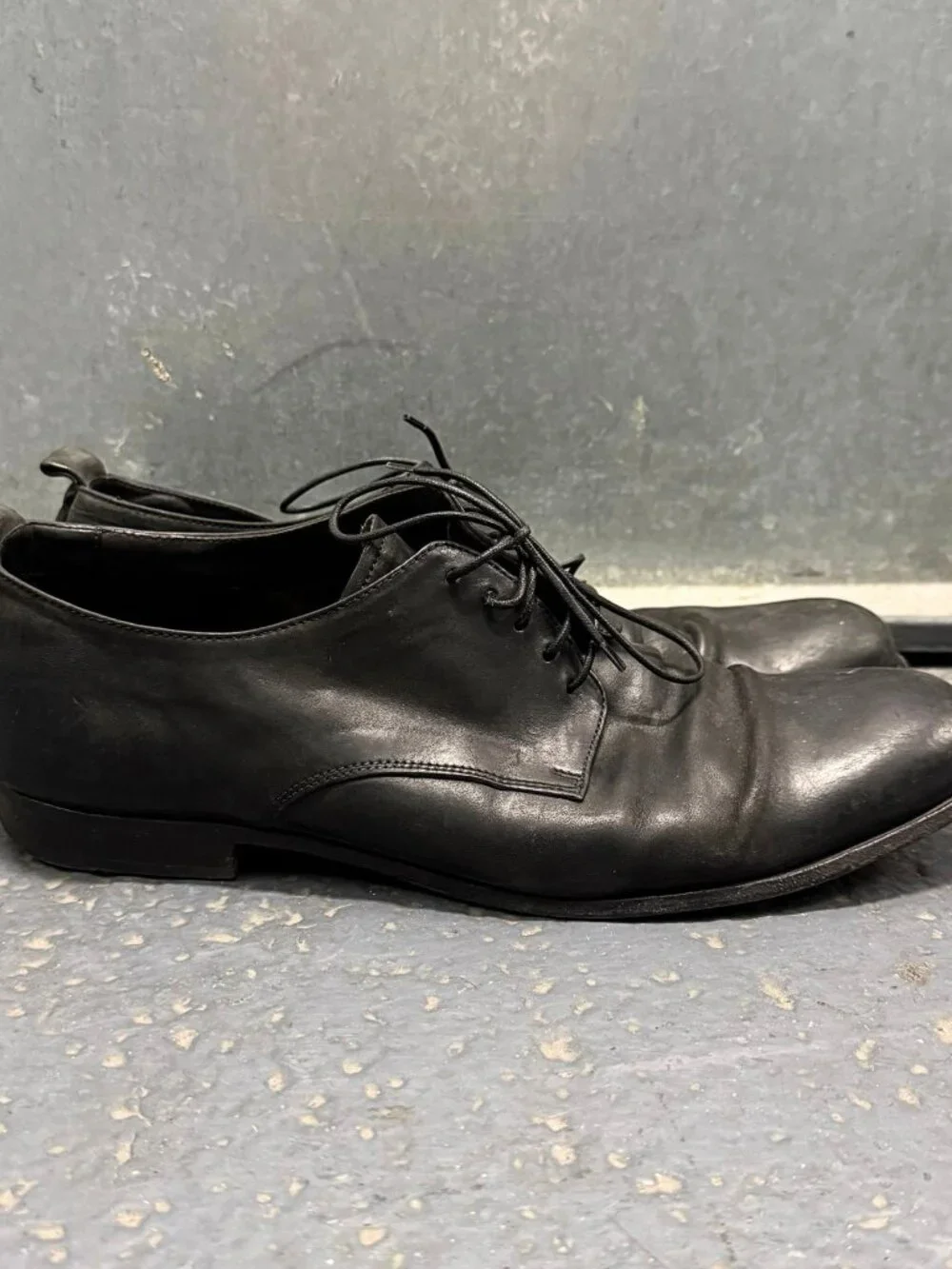 OFFICINE CREATIVE LABORATORIO BLACK LEATHER SHOES